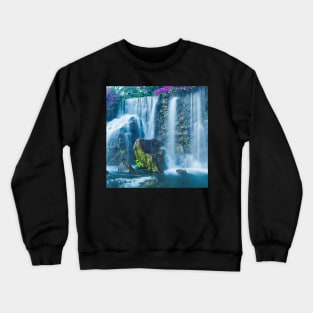 Waterfall landscape Crewneck Sweatshirt